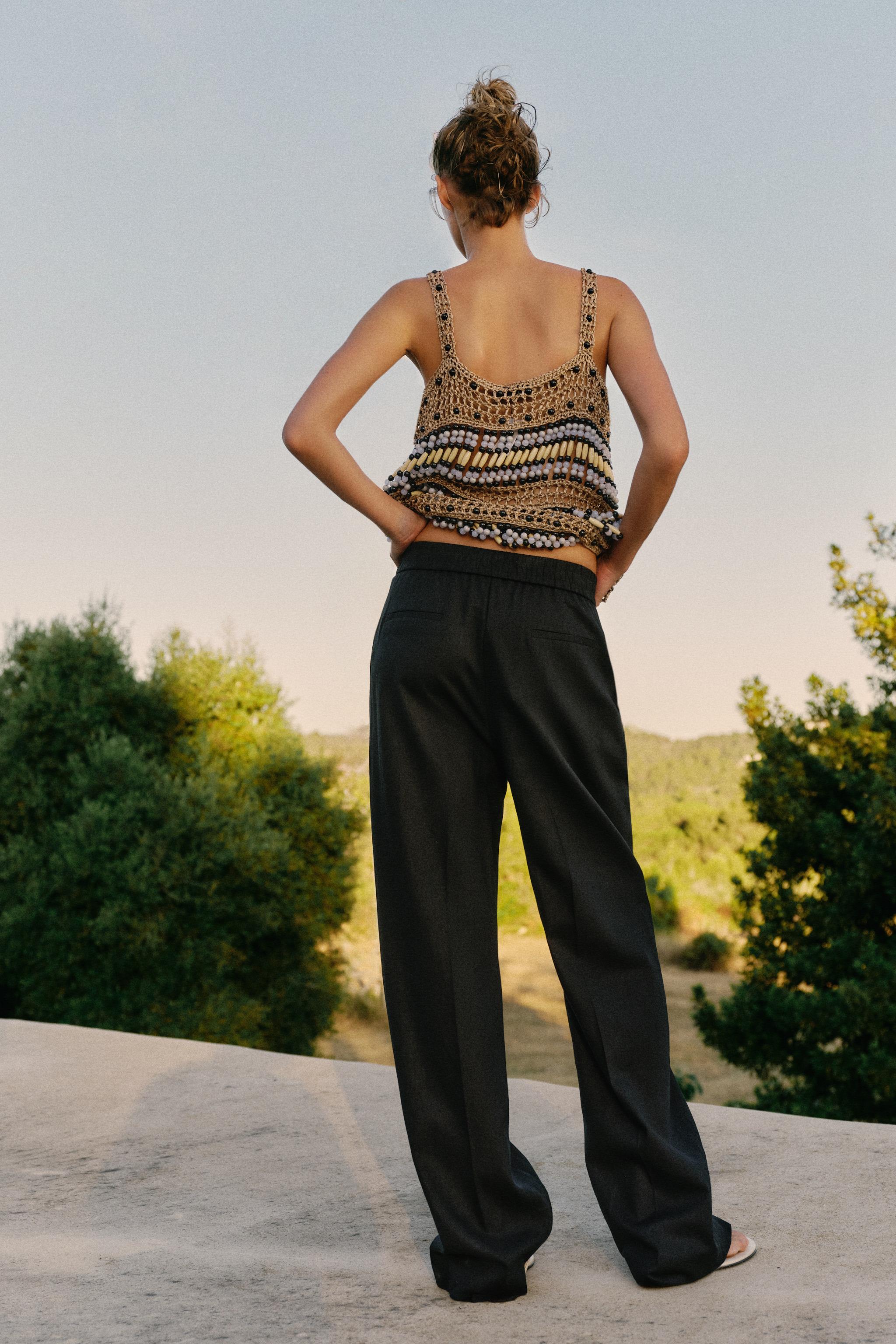 LINEN STRAIGHT LEG PANTS